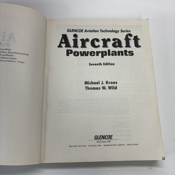 Aircraft Powerplants by Thomas Wild GLENCOE Aviation Technology Series 7th - Picture 12 of 15